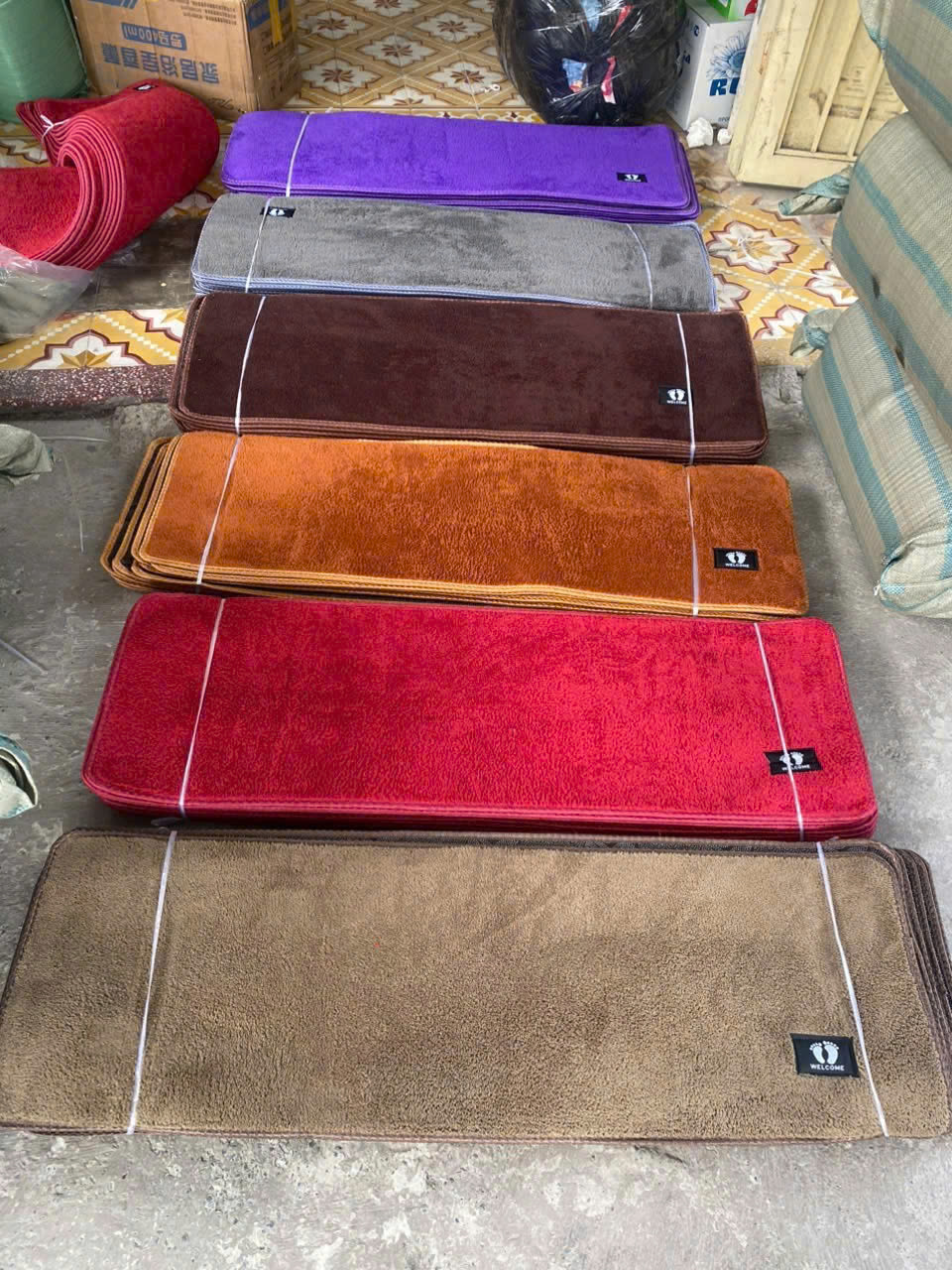Bộ 2 Thảm Nhà Bếp Lông Cừu Cao Cấp Chống Trơn Trượt – Thảm Lau Chân 40x60 &amp; 40x120cm Hút Nước Nhanh, Bám Sàn Tốt, Siêu Bền - HÀNG CHÍNH HÃNG MINIIN