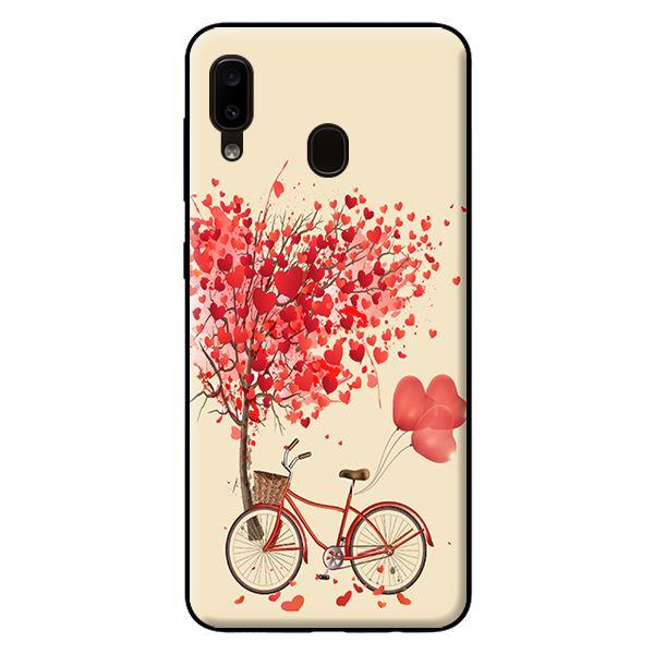 Ốp lưng in cho Samsung Galaxy A20 mẫu Xe Đạp Tình Yêu - Hàng chính hãng