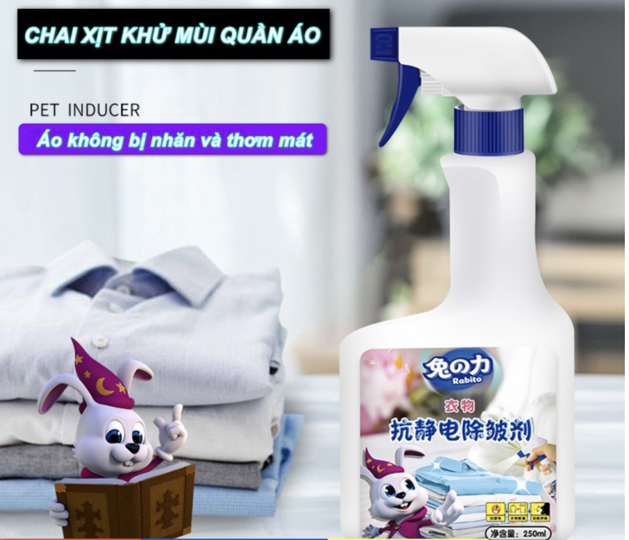 Chai xịt quần áo giúp làm thẳng quần áo khử mùi hiệu quả