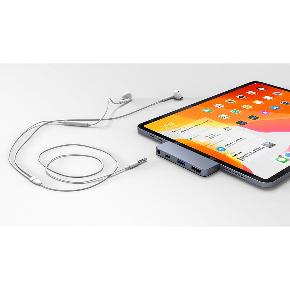 Cổng chuyển chuyên dụng Hyper HyperDrive iPad 4-in-1 USB-C Hub - (HD-HD319E) - Hàng chính hãng