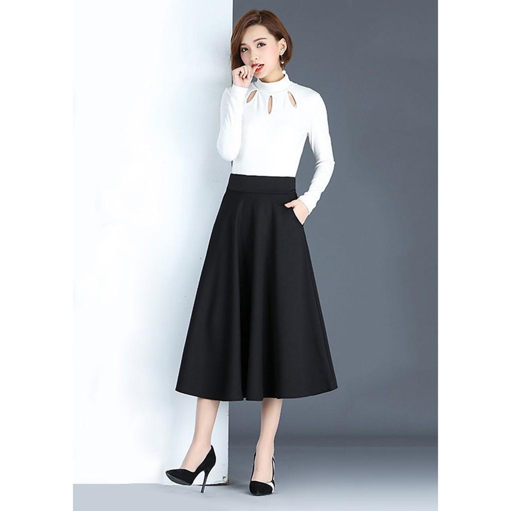 Chân váy 2 túi FROM DÀI