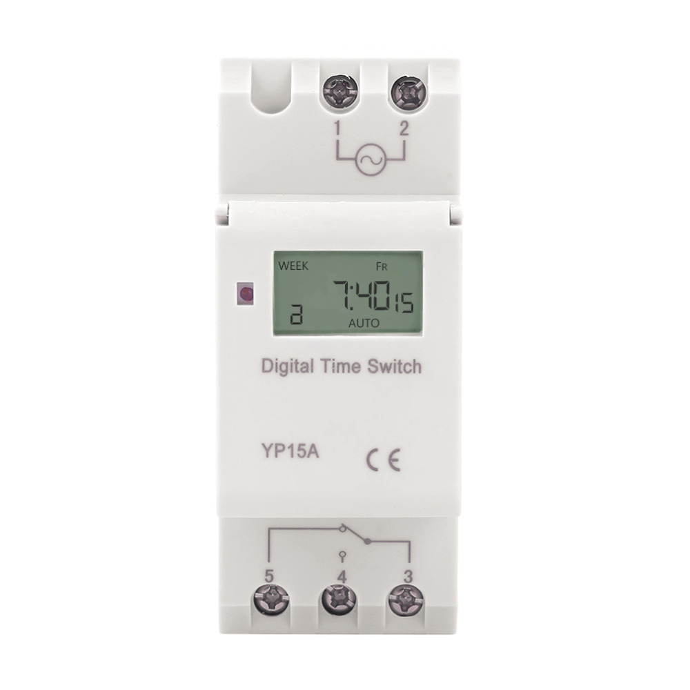 Công tắc hẹn giờ THC15A lập trình điện tử timer hẹn giờ điện tử 17 chương trình