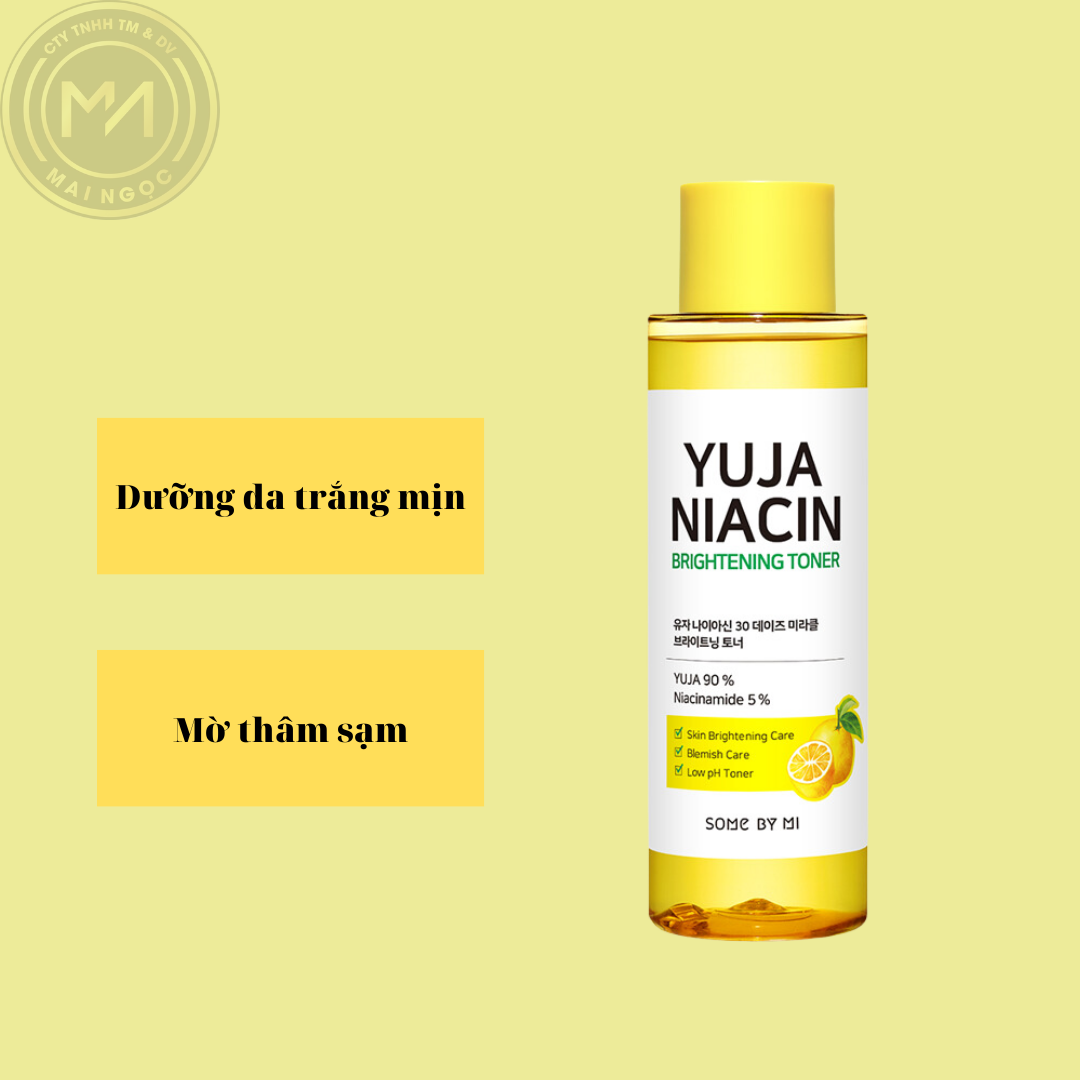 Nước hoa hồng trắng da Some By Mi Yuja Niacin 30 Days Miracle Brightening Toner 150ml