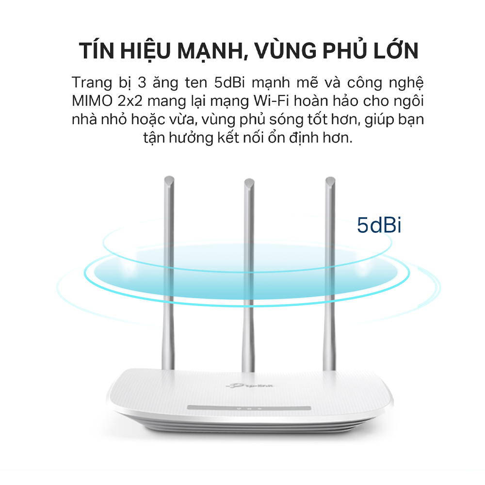 Bộ phát Wifi TP-LINK TL-WR845N 300 Mbps, 3 ăng ten rời - Hàng Chính Hãng