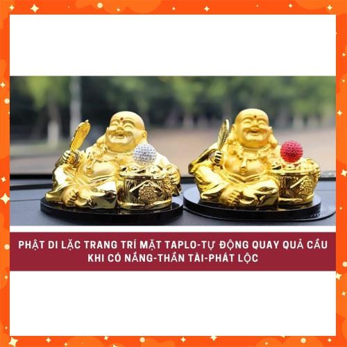 Tượng phật di lặc để taplo kiêm nước hoa ô tô xe hơi cao cấp khử mùi chống say xe cầu an lành hạnh phúc