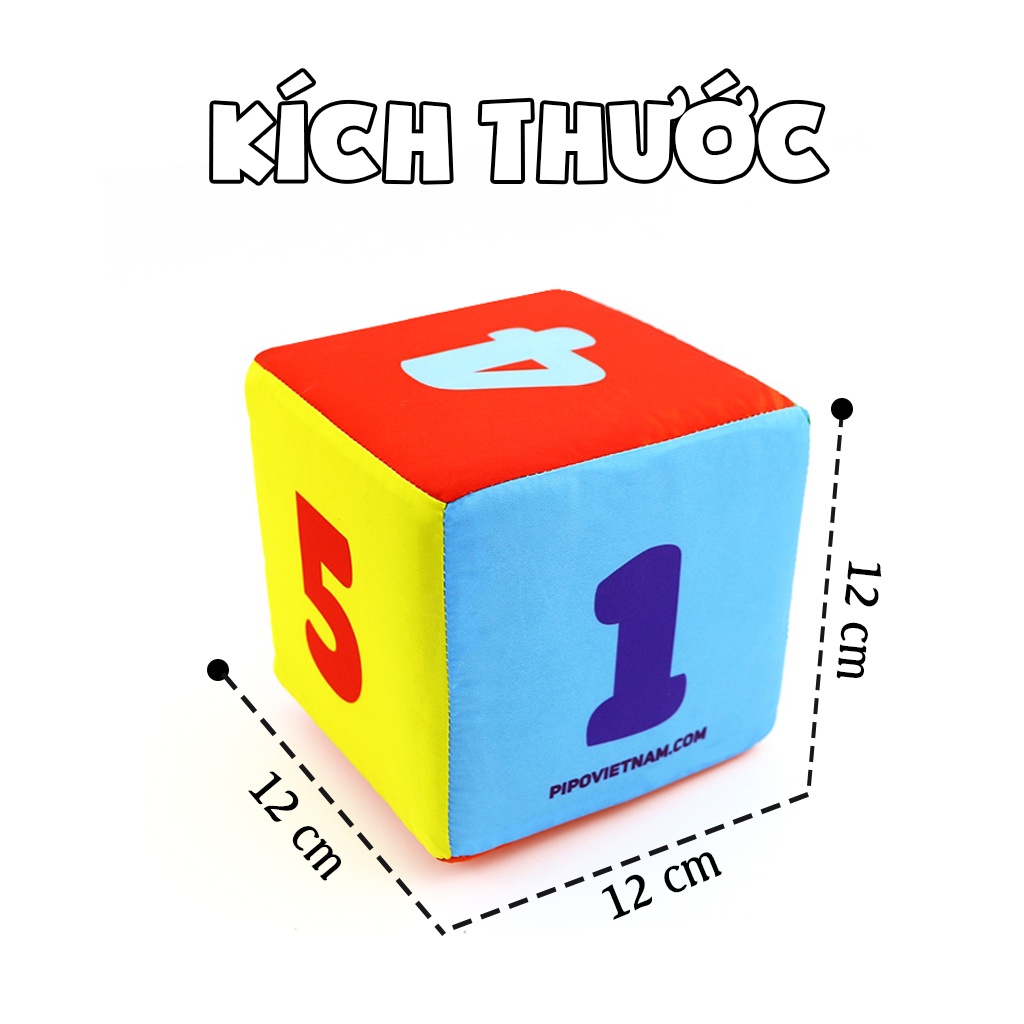 Đồ Chơi Vải Xúc Xắc Xí Ngầu Có Âm Thanh Leng Keng Vui Tai Cho Bé - Pipo Vietnam