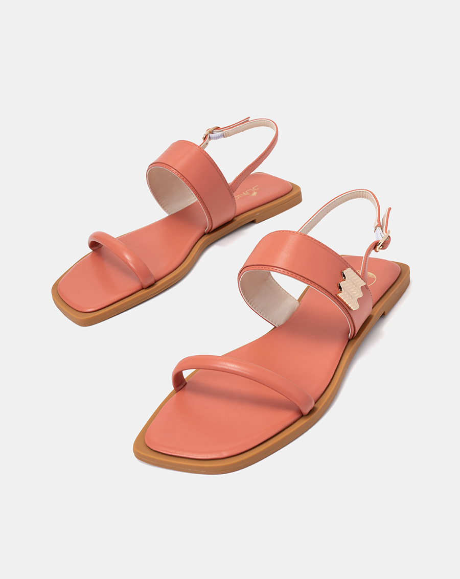 Giày Sandal Nữ 1cm Thời Trang JUNO Phối Khoá Wave SD01120