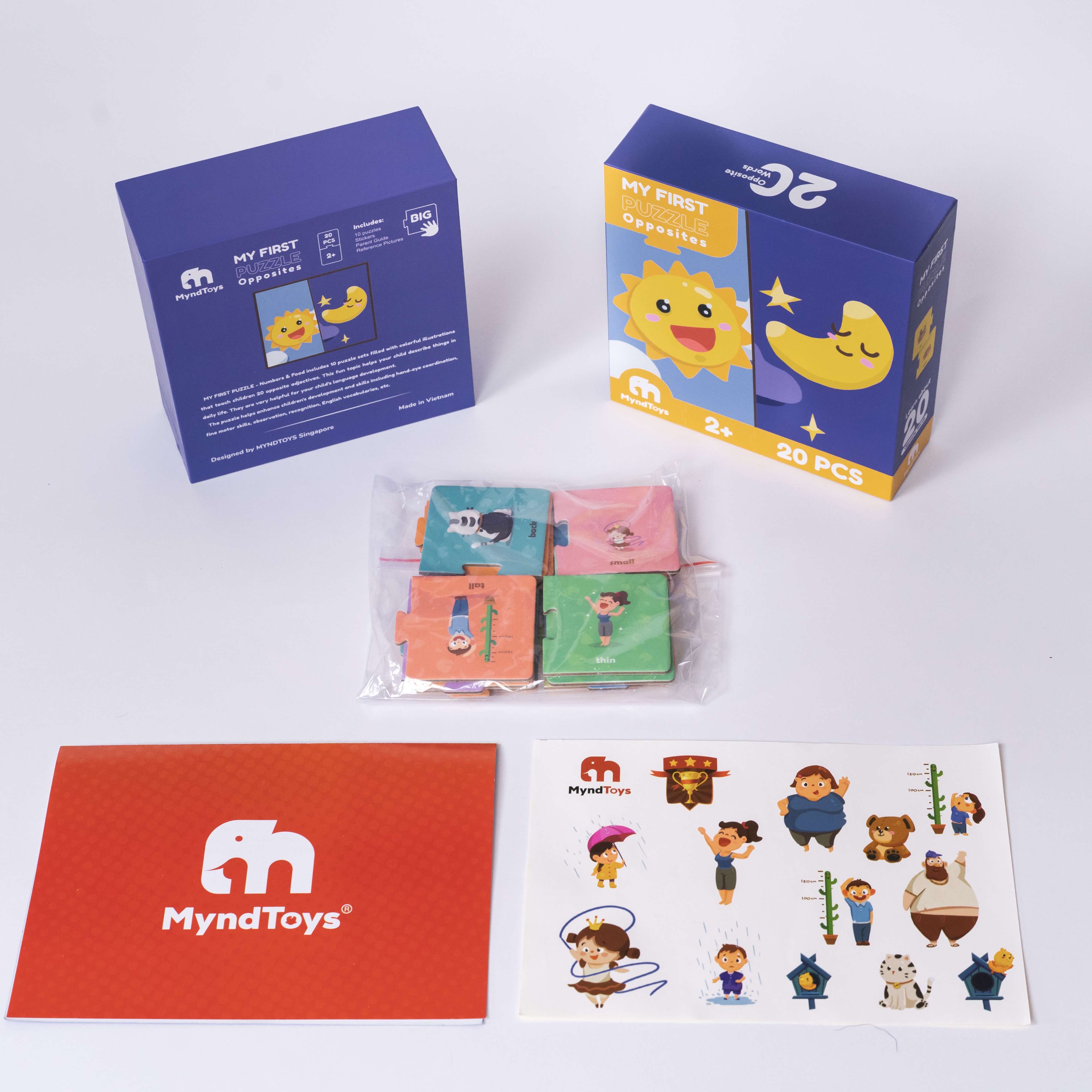 Đồ Chơi Xếp Hình MyndToys My First Puzzle - Opposites (Đối Lập) Dành Cho Các Bé Trên 2 Tuổi