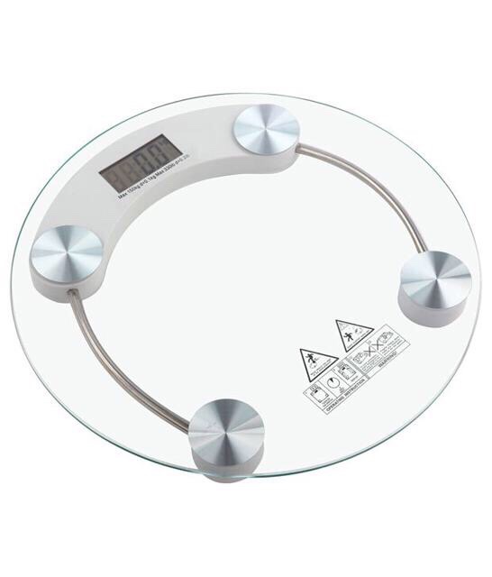 Cân Điện Tử Mặt Kính Tròn Trong Suốt Siêu Bền, Siêu Hot 26cm CD11