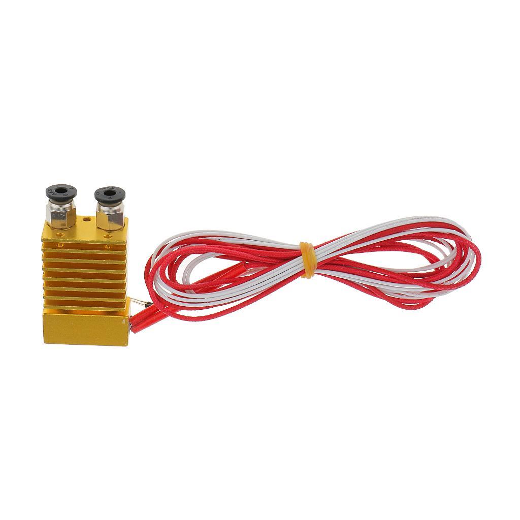 3D Printer Single Head Nozzle Extruder 0.4mm 1.75mm Mixed Color HotEnd