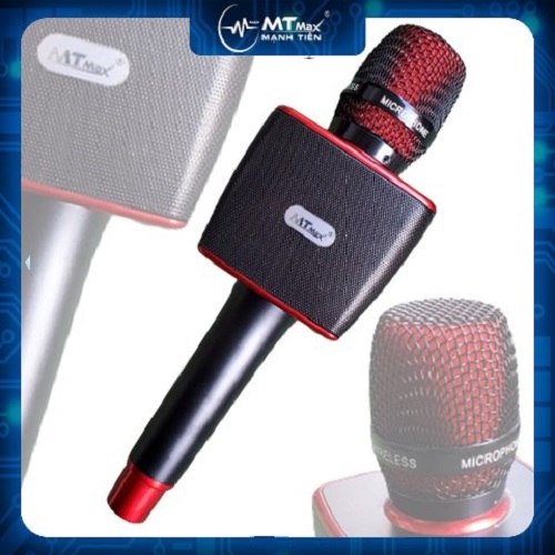 Mic karaoke bluetooth MTMAX T8 - 3 trong 1 siêu nhỏ gọn tích hợp nhiều chức năng âm thanh cao cấp hàng chính hãng