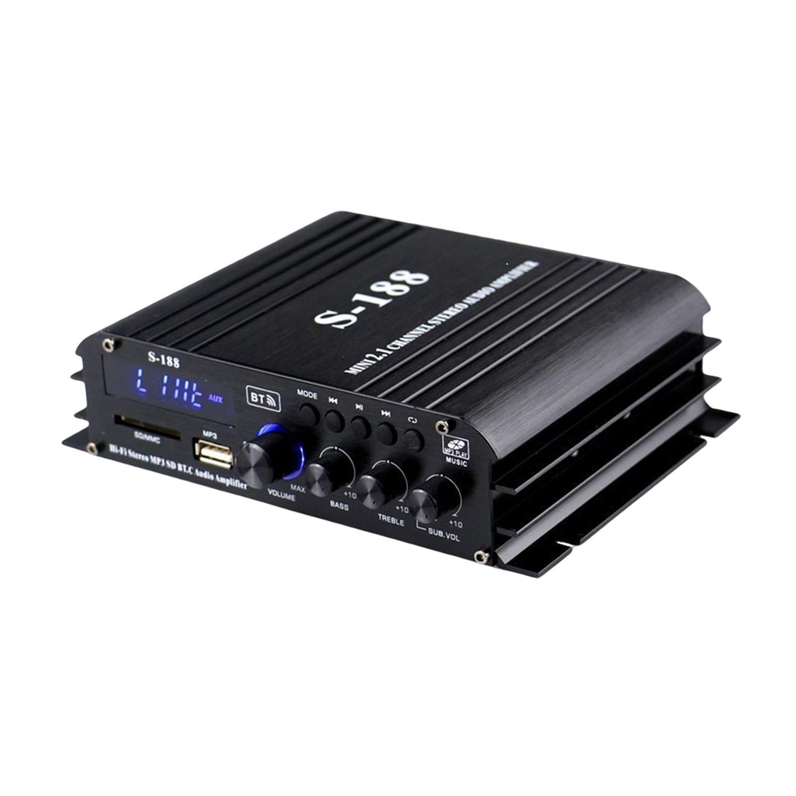 Car Vehicle  Amplifier US Adapter Sturdy Audio Component Amplifier