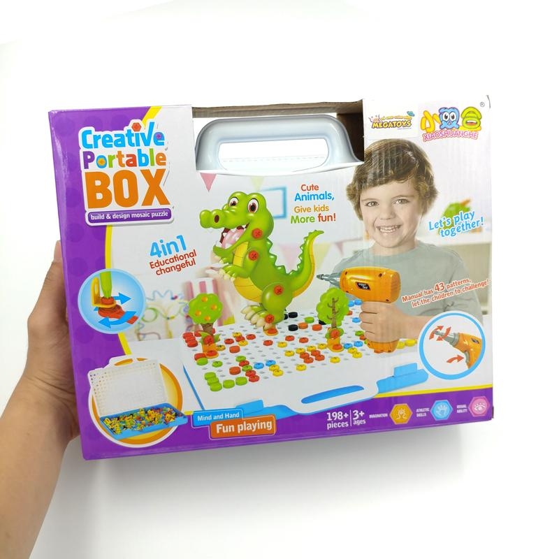 Đồ Chơi Sáng Tạo Creative Portable Box 681A-STEM (198 Chi Tiết)