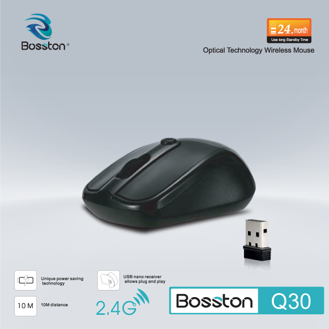 Chuột Không Dây Bosston Q30 - HT - HÀNG CHÍNH HÃNG