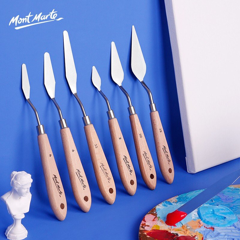 Bay Vẽ Palette Knife No.10 Mont Marte - Tặng Kèm Hướng Dẫn (Bao Bì Ngẫu Nhiên)