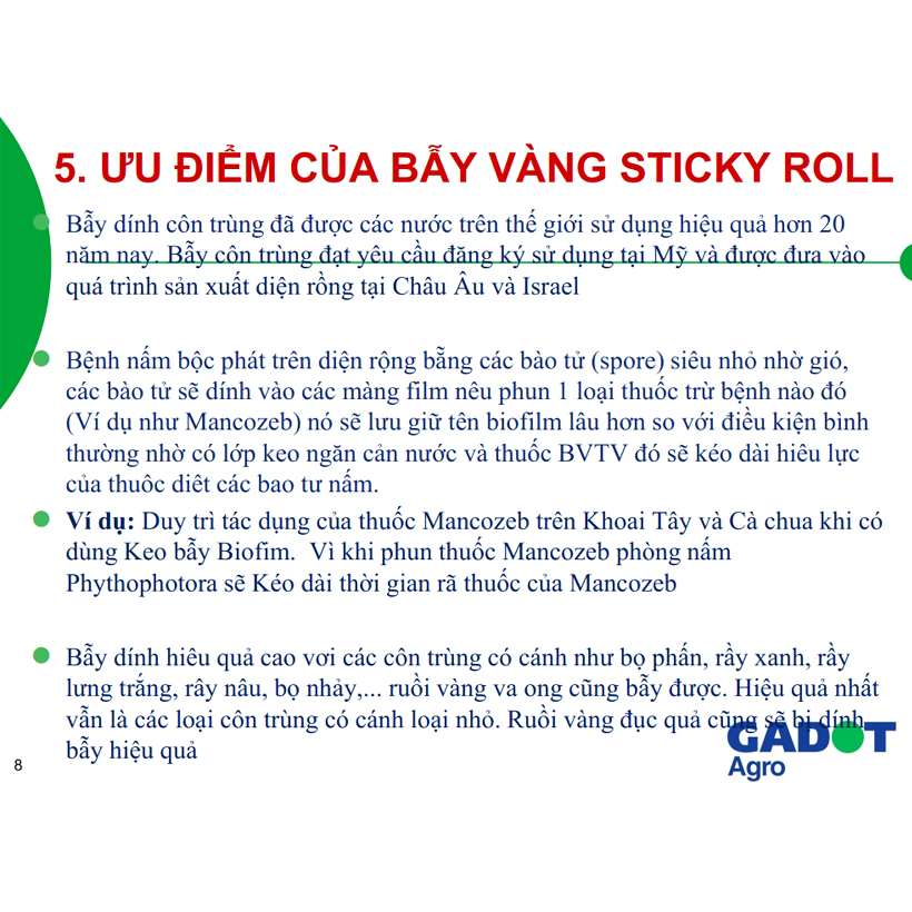 Bẫy Ruồi Bằng Keo Dính Vàng Sinh Học Israel Cuộn 10 Mét Trải Nghiệm. Hiệu Sticky Yellow Roll là Keo Dính Vàng 2 Mặt Israel (RỘNG 18CM X DÀI 10M) Nhập Khẩu Israel Sử DụngTrong Ngành Nông Nghiệp Sạch dùng Bẫy Ruồi Giấm, Ruồi Vàng, Ruồi Cái và cả các loại cô