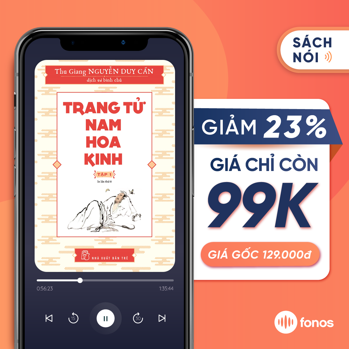 Hình ảnh Sách nói Fonos: Trang Tử Nam Hoa Kinh - Tập 1