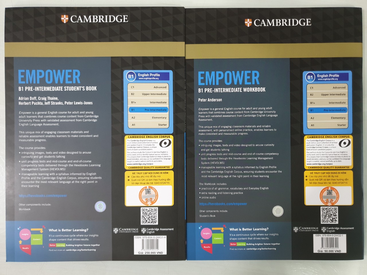 Combo 2 cuốn: Empower B1 Pre-Intermediate Student's Book with Online Access + Empower B1 Pre-Intermediate Workbook with Online Access