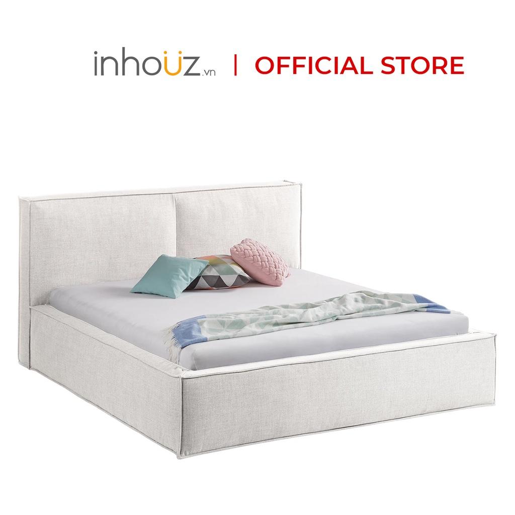 Giường ngủ bọc đệm kết hợp vàn MDF - Upholstered Bed - INHOUZ - HOGG0009