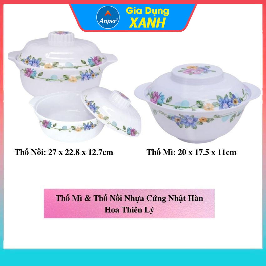 Thố nồi tô nhựa  20cm  - 27 cm  thố tô nhựa cao cấp  Anper Nhựa Nhật Hàn  Melamine Cứng  An Toàn Sang Trọng ,  Bát Chén Tô Đĩa Thố Dùng Gia Đình Và Nhà Hàng bát đĩa nhựa bộ chén dĩa tô đẹp  tô nhựa cao cấp