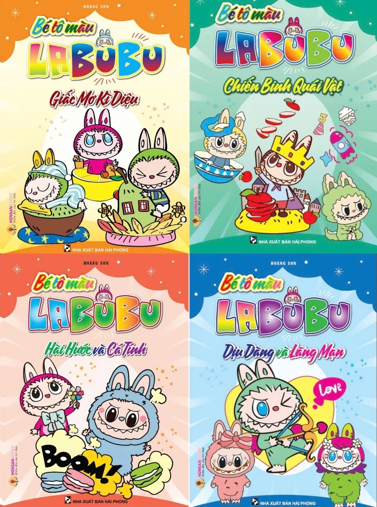 Combo Bé Tô Màu Labubu (HA) (Bộ 4 Cuốn)