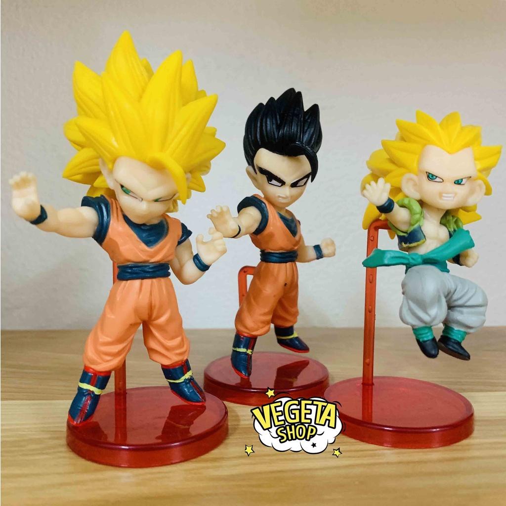 Mô hình Dragon Ball - Mô hình Majin Buu Gogeta Gohan Goku UI Vegeta Gotenks SSJ3 SSJ4 Xeno Ma bư mập gầy - Cao 10~12cm