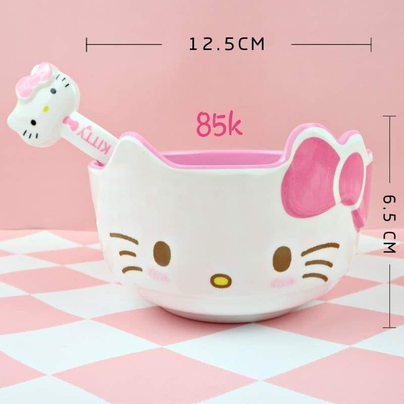 SET COMBO TÔ - CHÉN MUỖNG HELLO KITTY