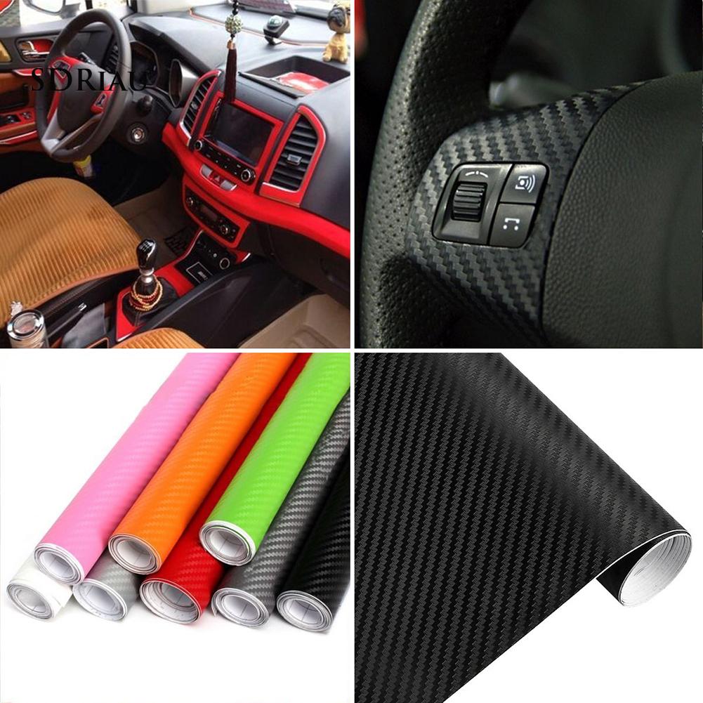 Miếng Dán Sợi Carbon 3d Trang Trí Nội Thất Xe Hơi Xqpzx 50x127cm