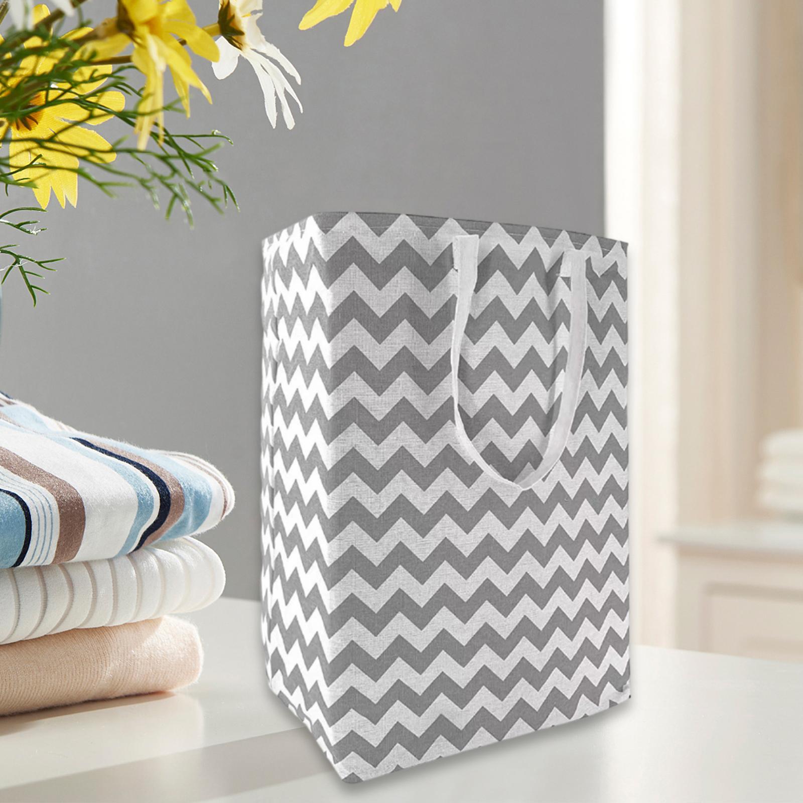 Laundry Hamper Laundry Storage Basket Durable High Capacity Dirty Clothes Bag Clothes Storage Hamper for Living Room Dorm Bathroom Clothes