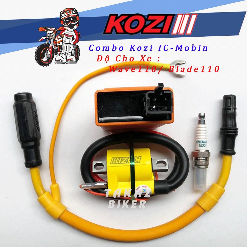 Combo Độ dàn lửa cho Wave 110, Blade 110 - KOZI Malaysia - IC - Mobin - Bugi - Tăng Áp ( thế qua SHARK )