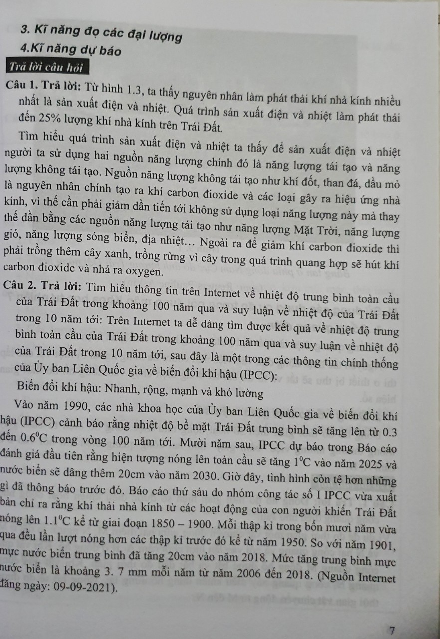 Hướng Dẫn Trả Lời Câu Hỏi &amp; Bài Tập Vật Lí 7 (Khoa Học Tự Nhiên)