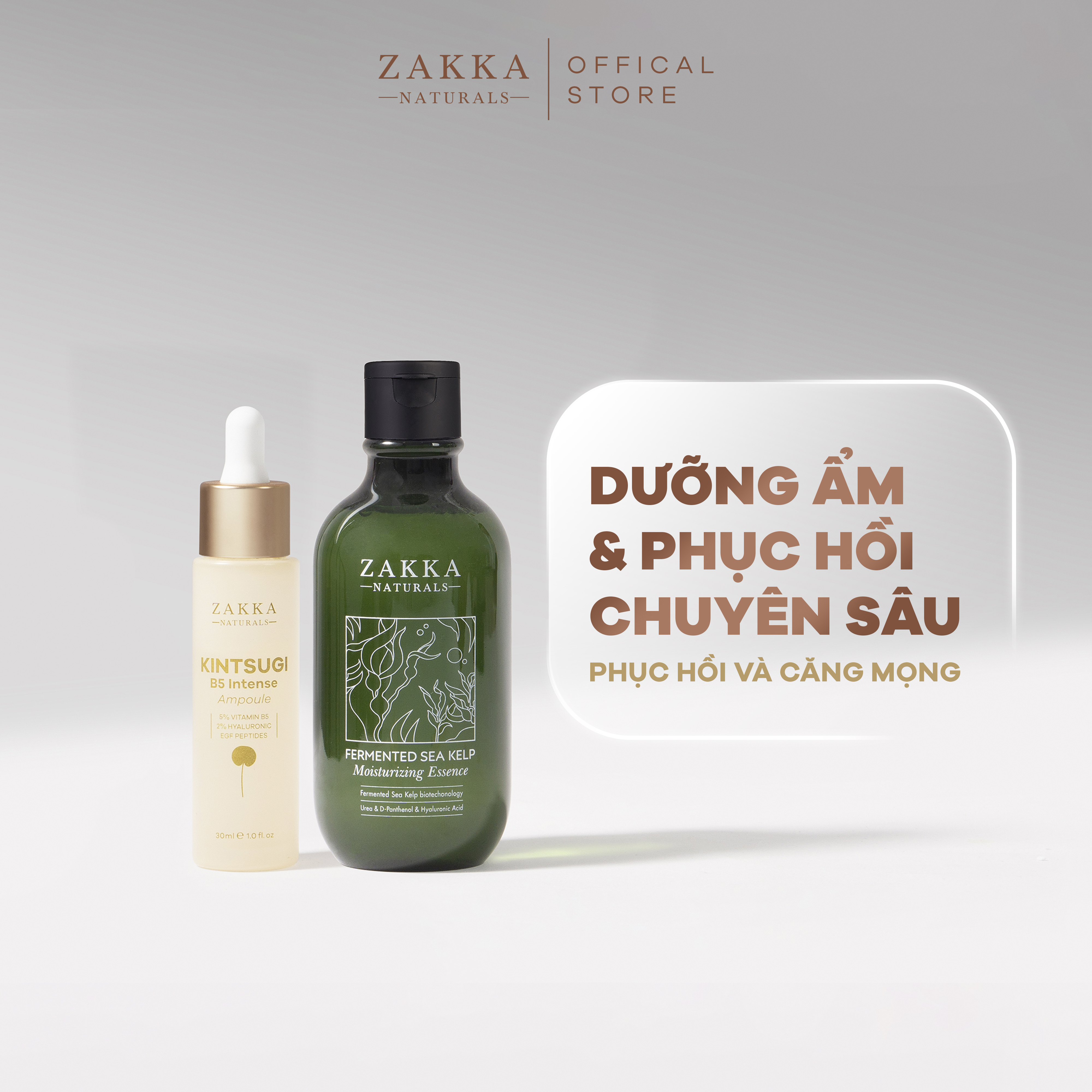 Hình ảnh Bộ Đôi Cấp Ẩm Căng Mọng Và Phục Hồi Da Zakka Naturals