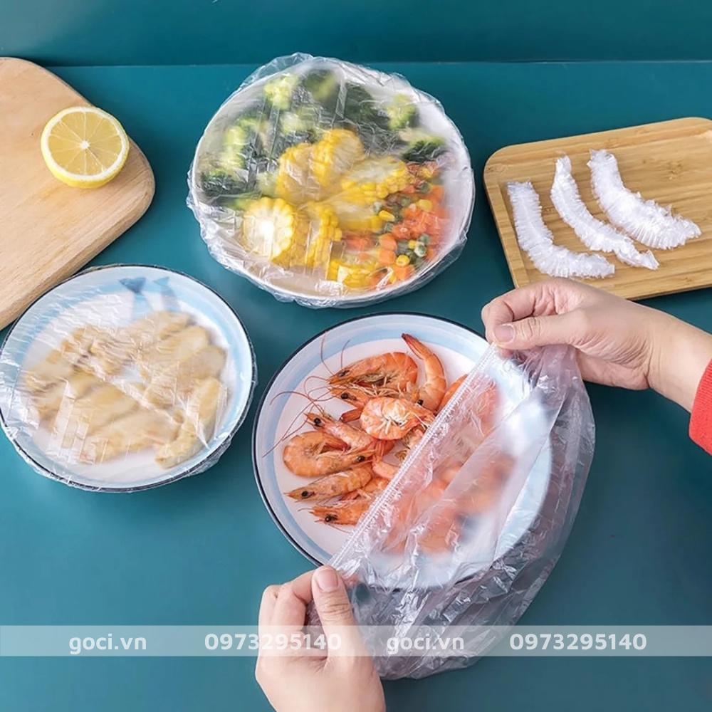 Túi bọc thực phẩm bo chun đa năng 100 màng bọc hình túi gấu an toàn vệ sinh bảo quản thực phẩm