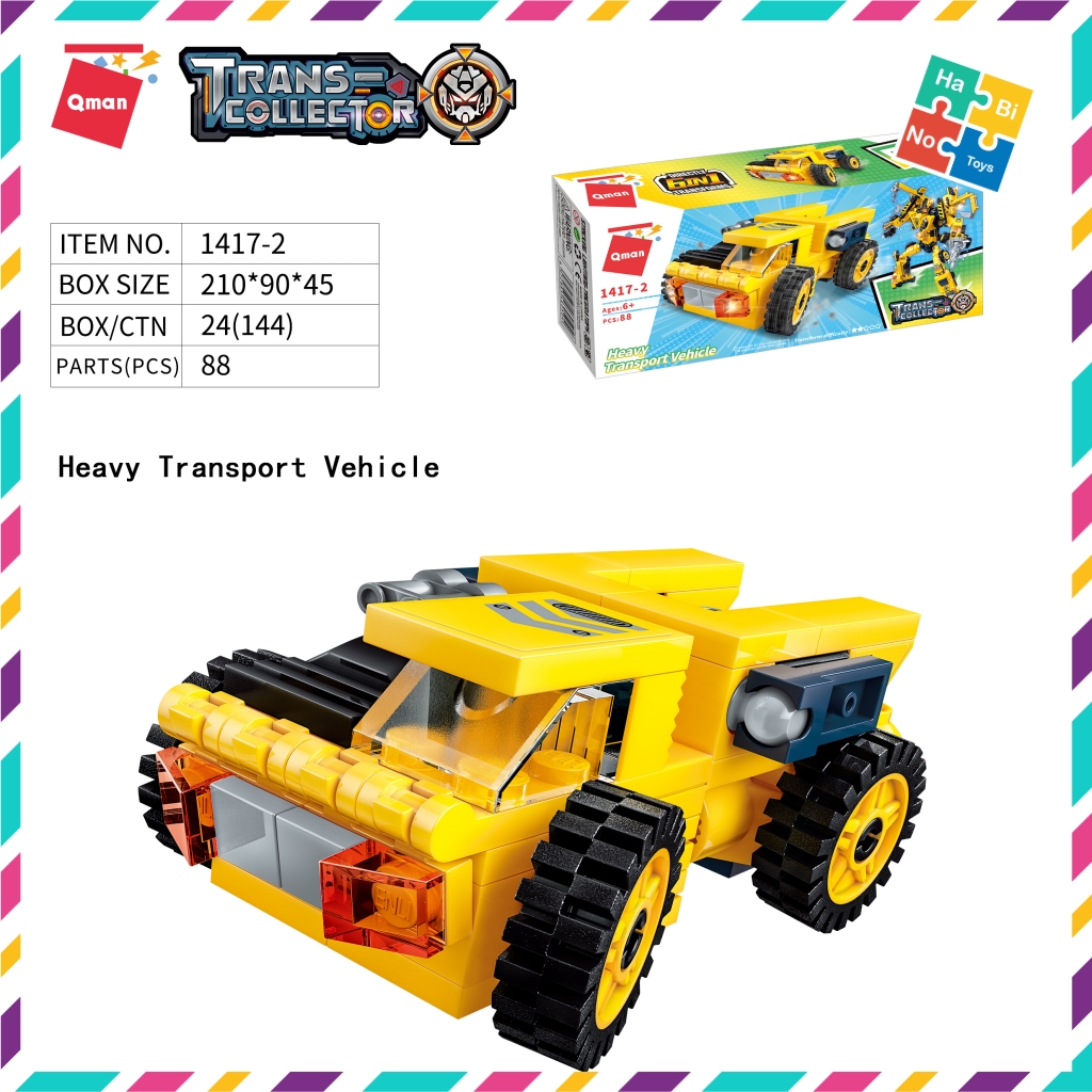 Bộ Đồ Chơi Xếp Hình Qman 479 Mảnh 6 Trong 1 Robot Người Máy Kĩ Thuật 1417 Cho Trẻ Từ 6 Tuổi