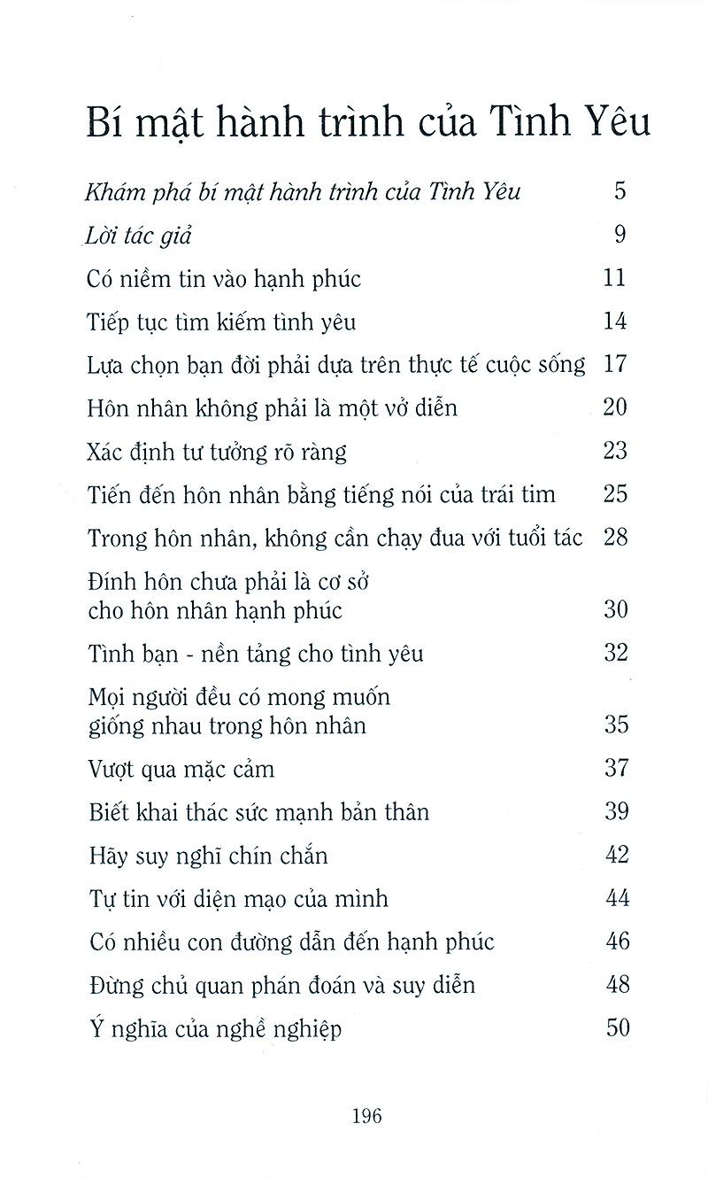 Bí Mật Hành Trình Tình Yêu