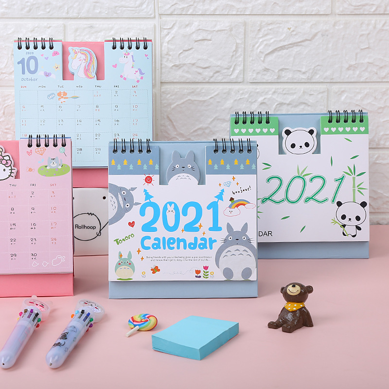 Lịch Bàn, Lịch Lò Xo Để Bàn Totoro 2021