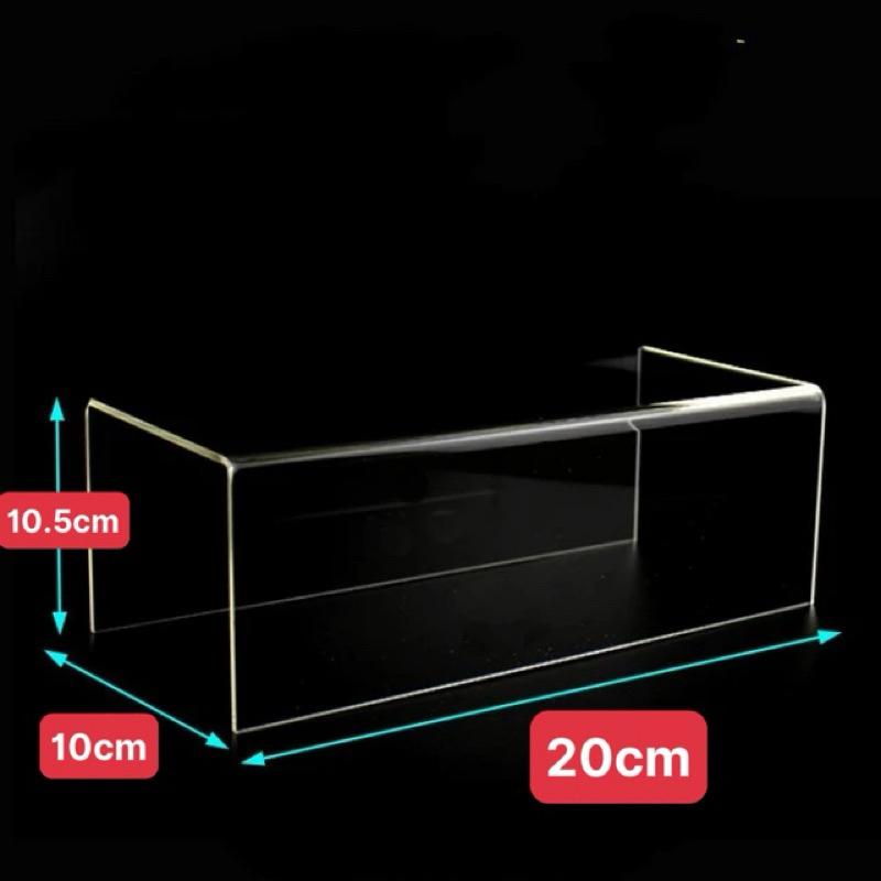 Kệ mica chữ U, dày 3mm, nhiều kích thước, thiết kế theo yêu cầu - 20x10x10.5cm (DxRxC)