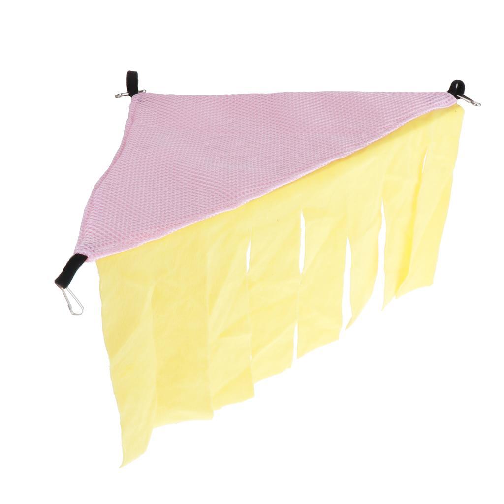 Hamster Squirrel Hammock Small Animal Play Hamster Bed Nest Pink