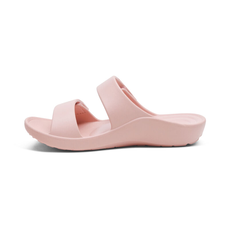 Dép quai ngang sức khỏe Aetrex Kaia Pink - dép nữ đế đúc đệm vòm giảm đau chân