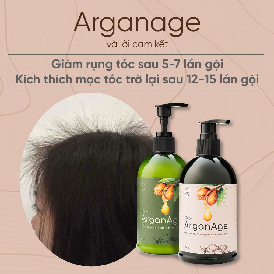 Dầu xả thảo dược ArganAge dưỡng tóc bóng mượt, ngăn rụng tóc, phục hồi và kích thích tóc mọc NHANH KHOẺ 300 ML