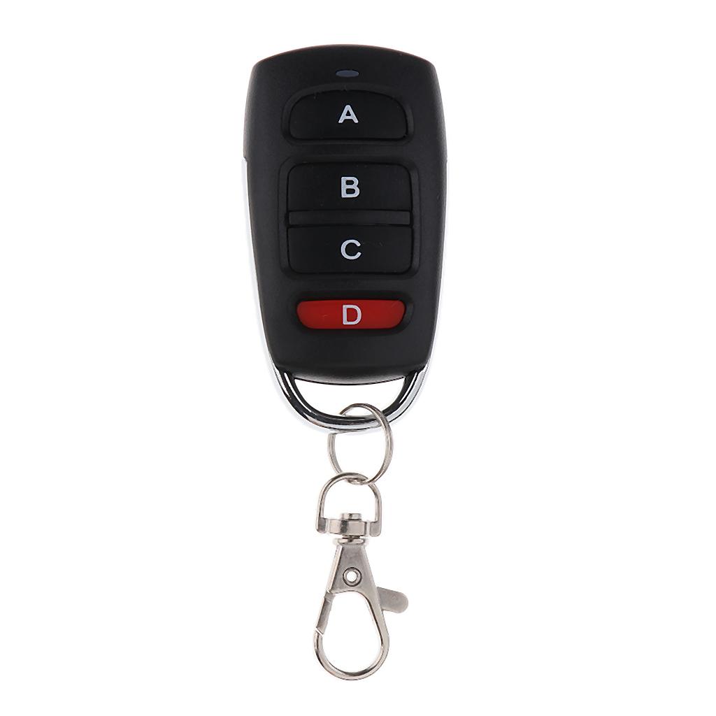 433MHz DC 12V Wireless Remote Control 4 Buttons