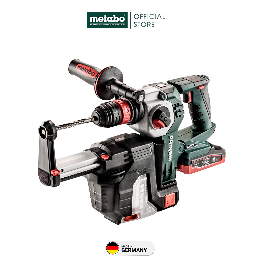 Máy Khoan Không Bụi Dùng Pin Metabo KHA 18 LTX BL 24 Quick Set ISA