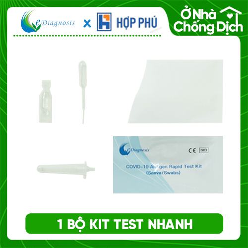 1 bộ kit test nước bọt Easy Diagnosis Covid-19 Antigen Rapid Test Kit - Kit test nhanh Covid-19