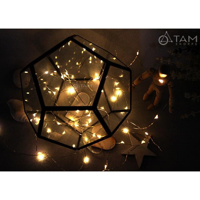 Đèn ngủ nhà kính đèn Led đom đóm để bàn 12 mặt L-ĐB-03