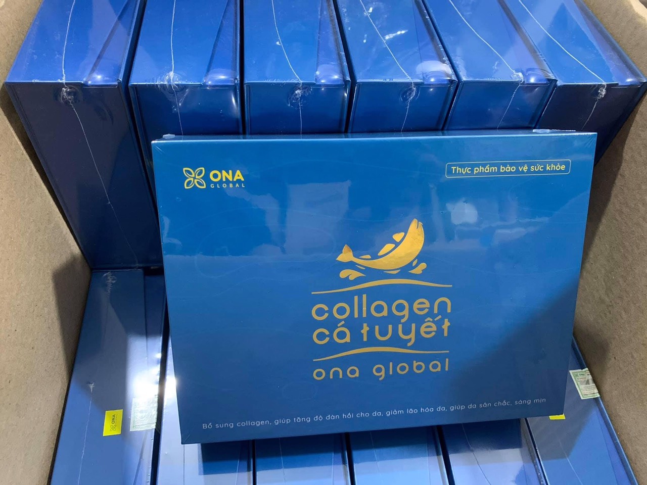 Combo 2 Collagen cá tuyết Ona Gobal làm đẹp da, da săn chắc, căng bóng ngậm nước ẩm mượt, ngăn ngừa lão hóa da - - Nhập khẩu 100% collagen cá tuyết từ Nauy của tập đoàn Seagarden