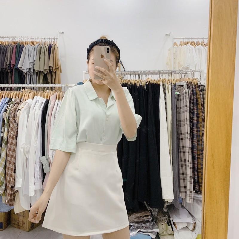 Sơ mi lụa tone pastel