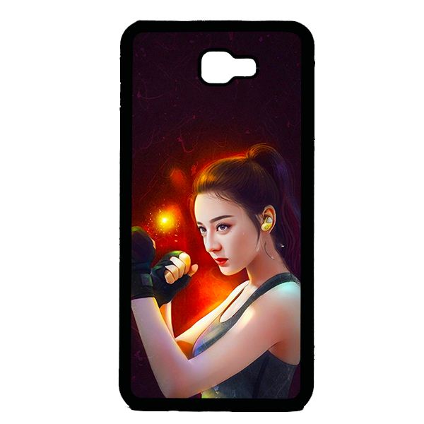 Ốp lưng cho Samsung Galaxy J7 Prime GIRL BOXING 1 - Hàng chính hãng