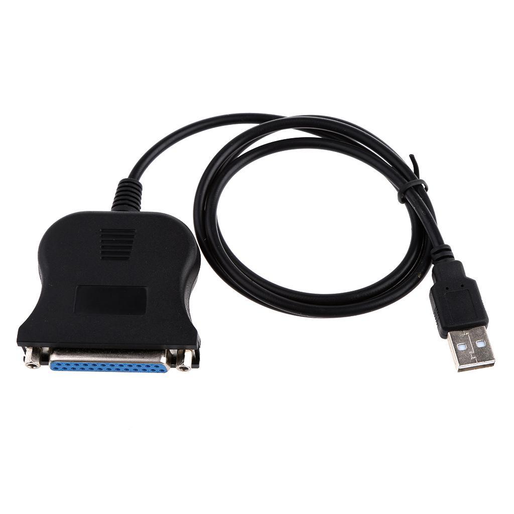 USB2.0 to DB25 Parallel Printer LPT Adapter Lead Cable   1284 for Laptop