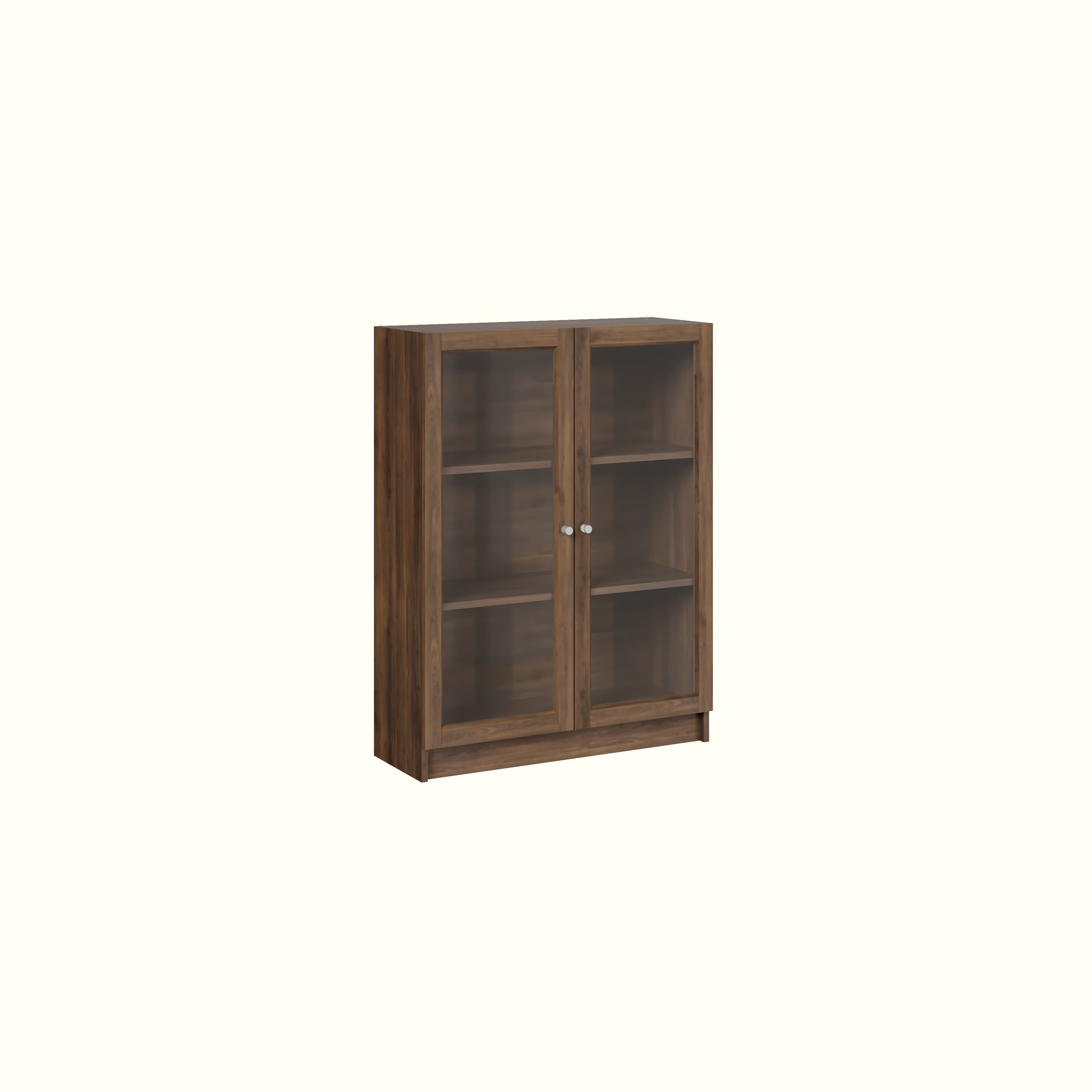 [Happy Home Furniture] CATY, kệ sách 3 tầng cửa kính,  80cm x 30cm x 106cm (DxRxC), KSA_012