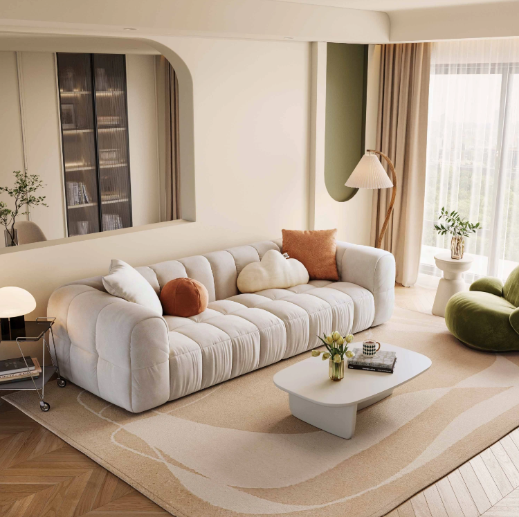 Sofa băng phòng khách JNSL03 hiện đại Juno Sofa KT Ngang 268cm x Cao 65cm x Sâu 106cm